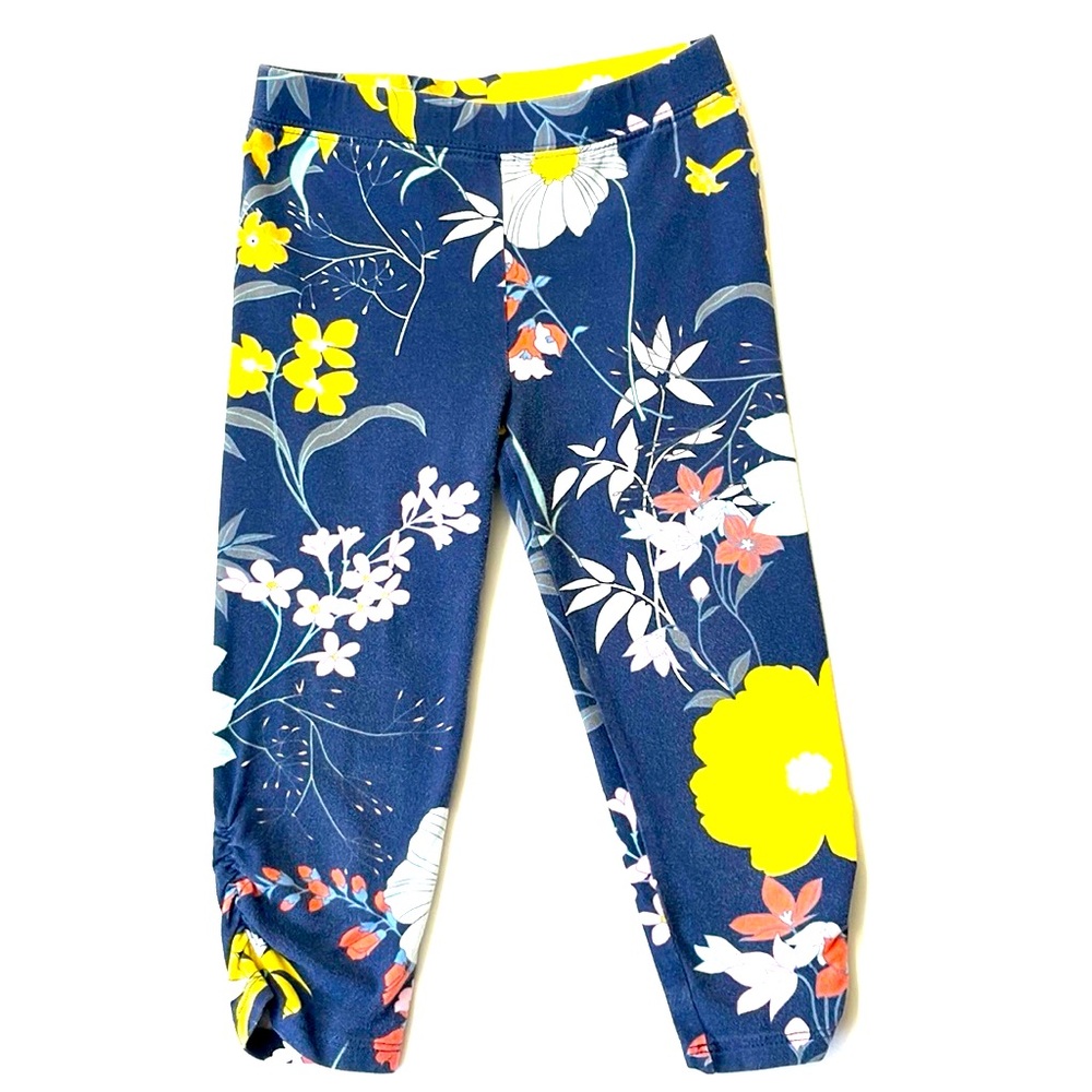 Gap Baby Toddler Floral Cropped Leggings, Size 4